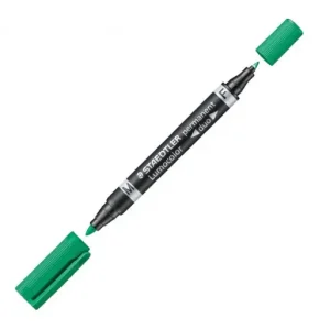 STAEDTLER MARCADORES PERMANENTES LUMOCOLOR DUO VERDE - 348-5 Oferta Limitada