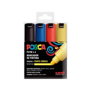 Precio De Oferta UNI-BALL ESTUCHE 4 MARCA. POSCA BASIC PC7M/4C SURTIDO - 182634678