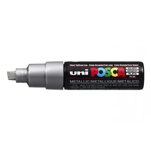 UNI-BALL MARCADOR POSCA PC8K 8.0MM PLATA METALICO - PC-8K1200 / 113613000 Exclusivo