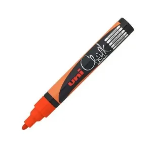 UNIBALL MARCADOR DE TIZA LÍQUIDA CHALK FLUOR PWE-5M NARANJA FLÚOR CAJA 6 UD 264630000/140038000 Gran Oferta