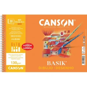 Exclusivo CANSON BLOC 20H BASIK 130G A4 MICROPERFORADO CON TALADROS - C200409580