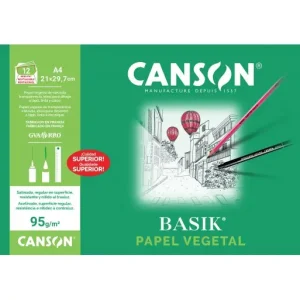 CANSON MINIPACK 12H PAPEL VEGETAL A4 90G - C200407621 Envío Internacional