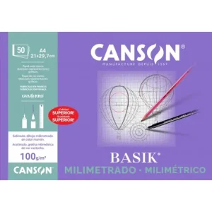 Pago Seguro CANSON BLOC 50H A4 MILIMETRADO 100G SEPIA - C200402861