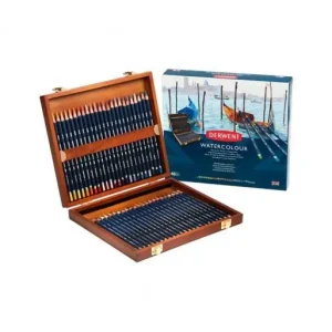 DERWENT CAJA MADERA 48 LAPICES WATERCOLOUR ACUARELABLE NO PERMANENTE Y EN SECO 700758 Oferta Limitada