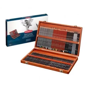DERWENT CAJA MADERA 72 LAPICES SURTIDOS PARA BOCETOS Y COLOR SKETCHING 2301902 Disponible Ahora