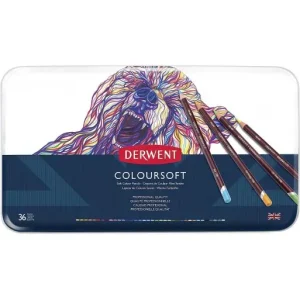 DERWENT CAJA METAL 36 LAPICES COLOURSOFT 701028 Garantía Incluida