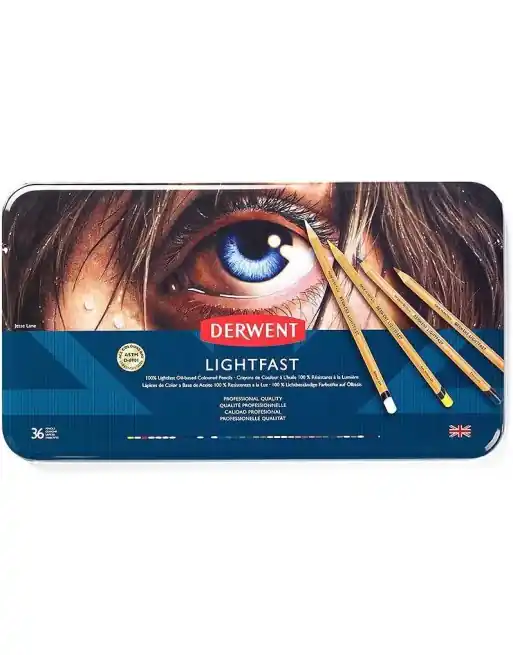 DERWENT CAJA METAL 36 LAPICES LIGHTFAST 2302721 Oferta Limitada