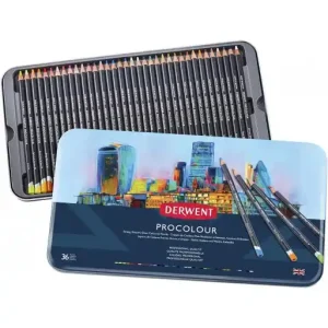 DERWENT CAJA METAL 36 LAPICES PROCOLOUR 2302507 Promoción
