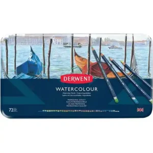 DERWENT CAJA METAL 72 LAPICES WATERCOLOUR 32889 Auténtico
