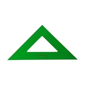 Disponible Ahora FABER CASTELL ESCUADRA SIN GRADUAR 42CM VERDE 566-42