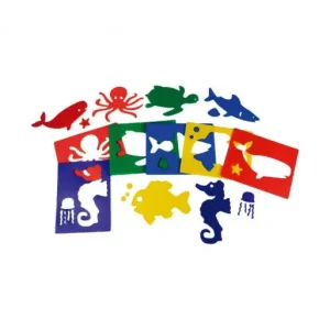 HENBEA PACK 6UN PLANTILLAS ANIMALES MAR - 834 Solo Por Tiempo Limitado