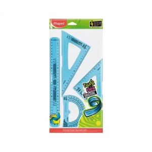 Directo De Fábrica MAPED MAXI KIT REGLAS 4 PIEZAS TWIST SURTIDO - 897157