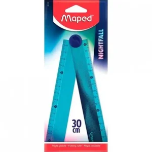 A Buen Precio MAPED REGLA PLEGABLE NIGHTFALL 15/30 CM BLISTER AZUL 281017