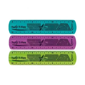 Última Oportunidad MAPED REGLA TWIST FLEXIBLE 15CM SURTIDO - 279110