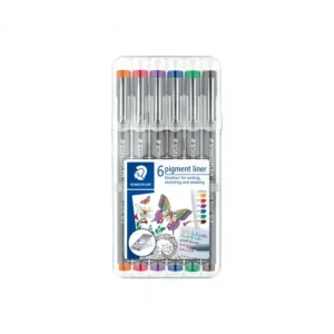 STAEDTLER ESTUCHE 6 ROTULADOR CALIBRADO PIGMENT LINER 308 0.3MM SURTIDO 1 - 30803-SSB6 Comprar En Línea
