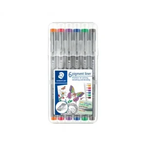 STAEDTLER ESTUCHE 6 ROTULADOR CALIBRADO PIGMENT LINER 308 0.5MM SURTIDO 1 - 30805-SSB6 Tendencia