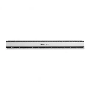WESTCOTT REGLA ANTIDESLIZANTE ALUMINIO 30CM - E-10191 00 Nueva Colección