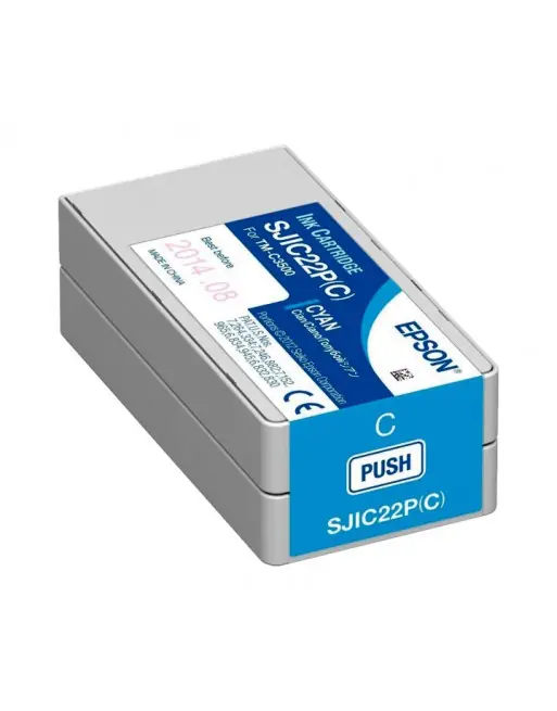 EPSON INKJET ORIGINAL C33S020602 CYAN - C33S020602 / SJIC22P(C) Artesanal