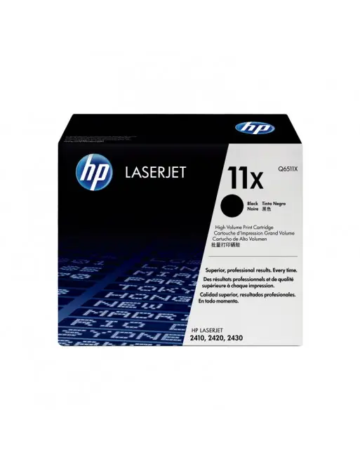 HP TONER LASER NEGRO ORIGINAL - Q6511X Nuevo Modelo