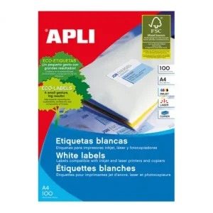 Oferta Limitada APLI 100H ETIQUETA BLANCA ILC 105X29 - 1299