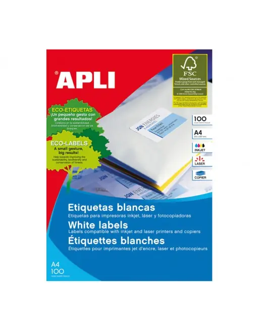 Ordena Ya APLI 100H ETIQUETA BLANCA ILC 105X42.4 0 - 1277