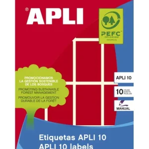 APLI BLISTER 8 ETIQUETA 25X40 ROJA - 02756 Venta Final