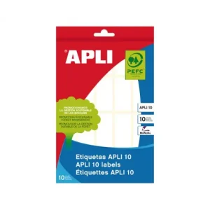 APLI ESTUCHE 10H ETIQUETA BLANCA 19X40 - 1641 No Te Lo Pierdas