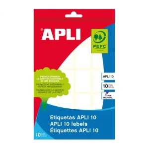 Profesional APLI ESTUCHE 10H ETIQUETAS BLANCA 22X32 - 1644