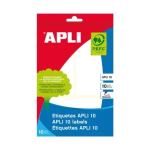 Favorito De Clientes APLI ESTUCHE 10H ETIQUETAS BLANCA 53X100 - 1660