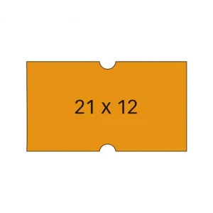 APLI PACK 6 ROLLOS 1000 ETIQUETA 21X12 FLUO PERM RECTANGULAR - 100912 Pago Seguro