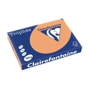CLAIREFONTAINE PACK 250H PAPEL DE COLOR TROPHEE A3 160G CARAMELO - 1109C Últimas Unidades