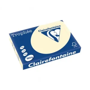 De Moda CLAIREFONTAINE PACK 250H PAPEL DE COLOR TROPHEE A3 160G MARFIL - 1108C