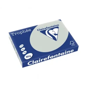 CLAIREFONTAINE PACK 500H PAPEL DE COLOR TROPHEE A3 80G GRIS - 1994C Oferta Flash
