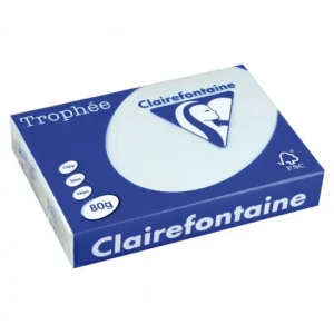 CLAIREFONTAINE PACK 500H PAPEL DE COLOR TROPHEE A4 80G AZUL - 1971 Precio Reducido