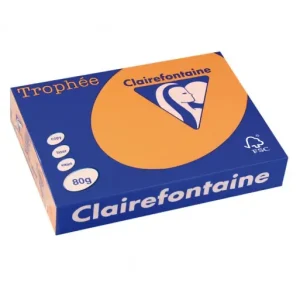 CLAIREFONTAINE PACK 500H PAPEL DE COLOR TROPHEE A4 80G CLEMENT. - 1878C Marca Reconocida