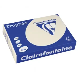 Venta Final CLAIREFONTAINE PACK 500H PAPEL DE COLOR TROPHEE A4 80G MARFIL - 1871