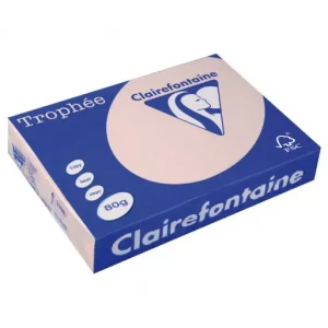 CLAIREFONTAINE PACK 500H PAPEL DE COLOR TROPHEE A4 80G SALMON - 1769 Mejor Calidad