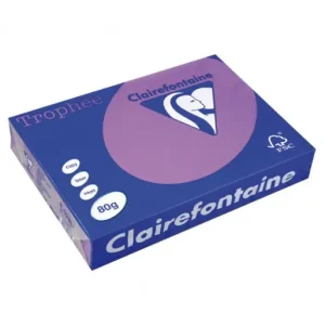 CLAIREFONTAINE PACK 500H PAPEL DE COLOR TROPHEE A4 80G VIOLETA - 1786C Mejor Precio