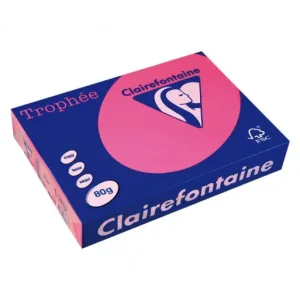 Mejor Precio CLAIREFONTAINE PACK 500H PAPEL DE COLOR TROPHEE FLUOR A4 80G ROSA - 2973