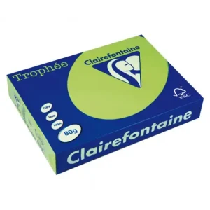 CLAIREFONTAINE PACK 500H PAPEL DE COLOR TROPHEE FLUOR A4 80G VERDE - 2975 Envío Internacional