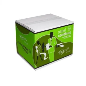 Barato FABRISA CAJA 1000 H PAPEL CONTINUO BLANCO AMARILLO ROSA 24x11 PULGADAS 3 HOJAS 2 TREPADOS -16193
