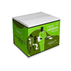 Envío Inmediato FABRISA CAJA 2000 H PAPEL CONTINUO BLANCO 24x6 PULGADAS 2 HOJAS 2 TREPADOS -16203