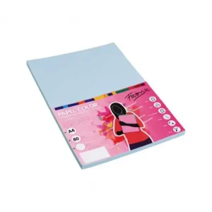 Oferta Limitada FABRISA PACK 100H PAPEL DE COLOR 80GR A4 AZUL CLARO - 15618