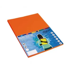 Imprescindible (Must-Have) FABRISA PACK 100H PAPEL DE COLOR 80GR A4 NARANJA - 15626