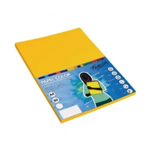FABRISA PACK 100H PAPEL DE COLOR 80GR A4 ORO - 15623 Precio Económico