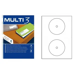 MULTI3 100 ETIQUETA CD/DVD 117MM BLISTER - 10816 Precio De Fábrica