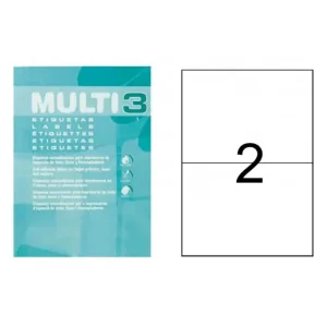 MULTI3 500 HOJAS ETIQUETAS BLANCAS POLIVALENTES 210X148 - 10532 Original