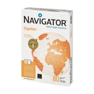 Exclusivo NAVIGATOR PAQUETE 500H PAPEL ORGANIZER A4 80G 4TAL - ORGANIZERA4