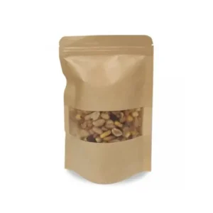 A IBP BOLSA PAPEL KRAFT PLASTIFICACO DOYPACK CON VENTANA. BASE SEMI FUELLE Y AUTOCIERRE MEDIDA 20x30+10 500 UNIDADES ID-19/30/03 Precio Reducido