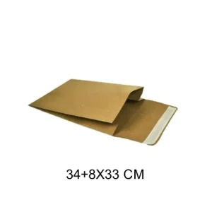 Precio De Fábrica A IBP SOBRES PAPEL E-COMMERCE KRAFT CON SOLAPA 1 TIRA ADHESIVA Y FUELLE MEDIDA 34+8X44CM 200 UNID ID-19/50/130